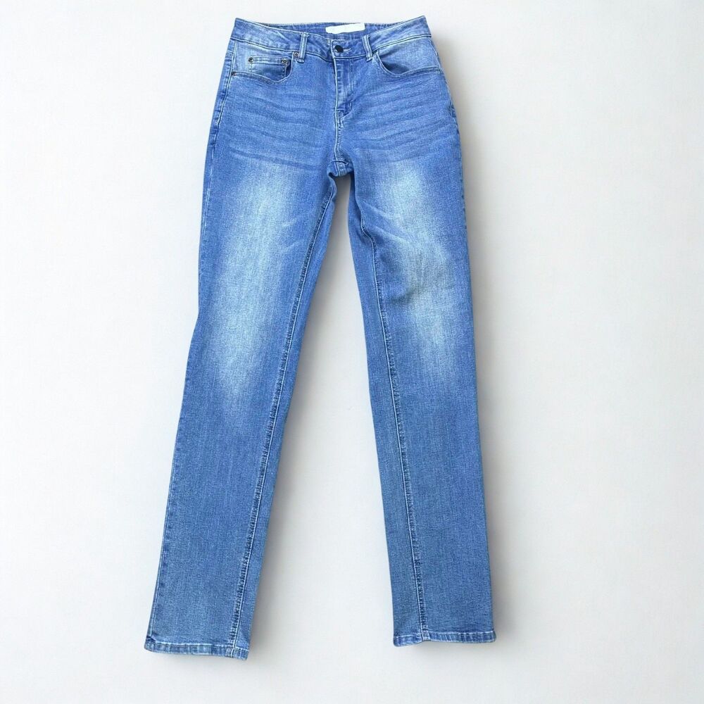 Zylioo Jeans Mens 29x32 Tall Slim Stretch Light Wash Mid Rise Denim Blue